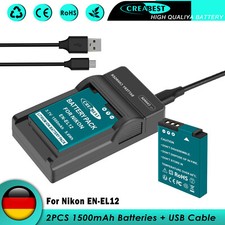 2x EN-EL12 batteria e