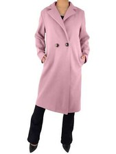 Cappotto Lungo Donna Invernale Doppiopetto con Bottoni e Tasche (cod. 6586)