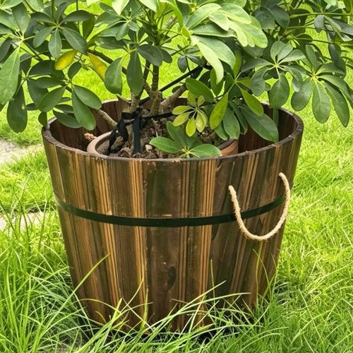 Secchio legno per fioriere - legno,
