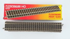 Fleischmann H0 6101 binario dritto 200 mm (10 pz in confezione originale rosso-giallo)