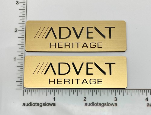 Advent heritage speaker badge - advent,