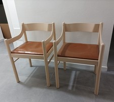 sedie poltroncine vintage anni 60 tipo Carimate in legno e similpelle