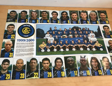 MEGA POSTER SQUADRA INTER FORMAZIONE 1999/2000 57X84 Ronaldo Vieri Baggio Recoba