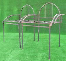 2 POLTRONCINE IN FERRO PIENO BATTUTO A MANO - ARTIGIANALE - DA GIARDINO, ESTERNO