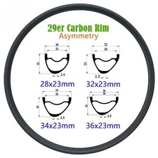 Cerchio carbonio mtb 29er 23mm