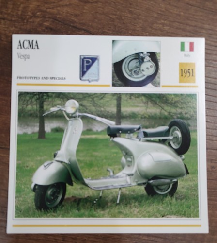 Acma vespa 1951 italy - vespa, edito