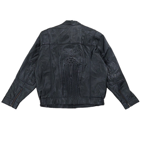 Giacca biker pelle batman - giacca,