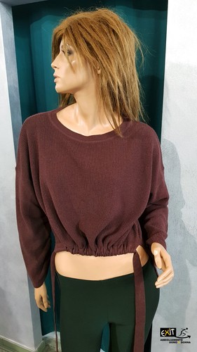 Denny rose maglia asimmetrica - denny,
