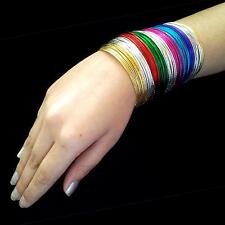 Indiano Set Bracciali Rigidi Ø6 , 5cm Gioiello Bollywood Bangle Anarkali Sari