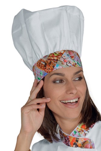 Cappello cuoco bianco - cappello,