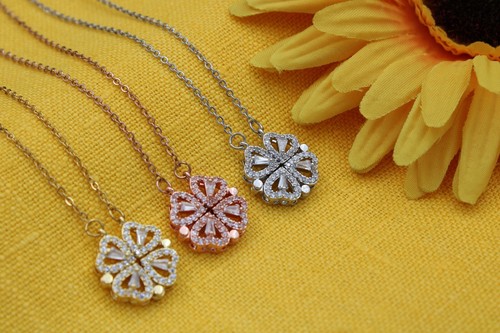 Collana quadrifoglio cuore