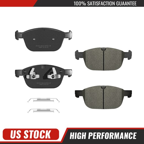 Front ceramic brake pads with - ceramic,