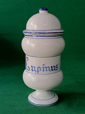 VASO SPEZIALE ALBARELLO DA FARMACIA LUPINUS PORCELLANA VECCHIA BASSANO. CU52