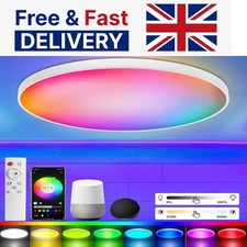 Plafoniera LED Smart RGB Colore Alexa Controllo Vocale Wifi Illuminazione Luce