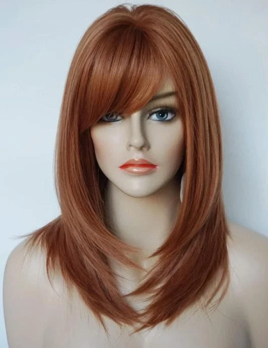 Parrucca donna marrone - , rossa