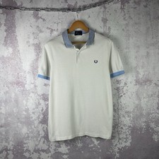 Polo Fred Perry vintage maglietta uomo lusso classica bianca Y2K taglia L