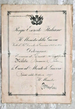 WWI-ATTESTATO-CROCE AL MERITO