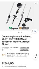 decespugliatore multifunzione 32,6 cc