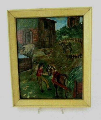 Antico quadro contadino - antico,