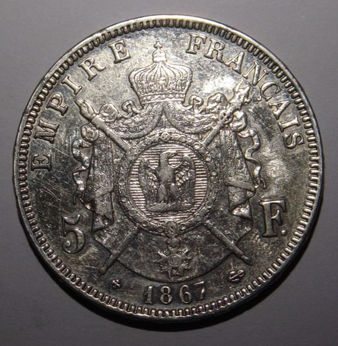 Francia franchi 1867 - francia, 5