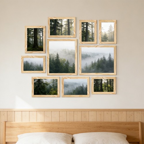 Set cornici parete legno - set,