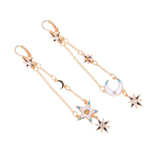 Orecchini luna stella per - e,