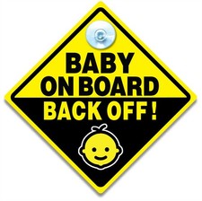 Insegna Auto Back Off Baby On