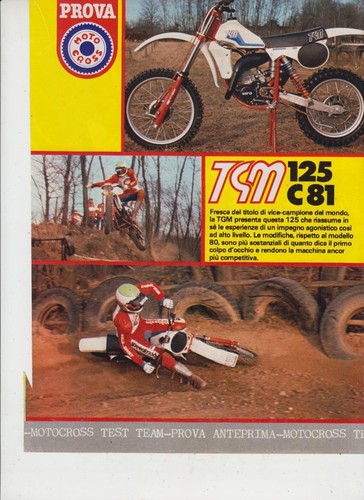 Pubblicita test moto - moto, tgm
