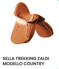 sella trekking ZALDI modello country colore nero taglia 17.5" usata 2 volte