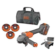 Smerigliatrice Angolare Black+Decker Brushless BCG6L8F1S-QW 18V 4 Ah Litio