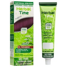 Henne Colore Melanzana Nº 9 Crema Colorante Naturale Henne per Capelli Copre i