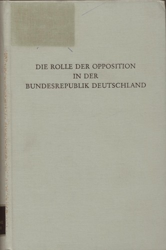 Die rolle der oposition - der,