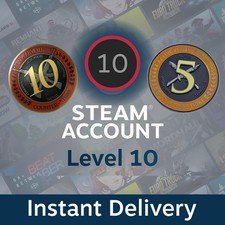 Account Steam Livello 5 - 10 | Medaglie CSGO CS2 5 e 10 anni | Consegna immediata