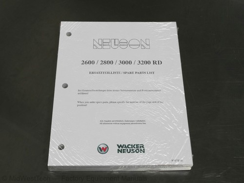 Wacker neuson 2600 2800 - neuson, 2600,