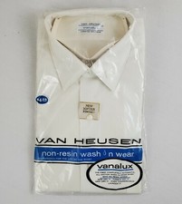 Camicia Van Heusen Vanalux nuova vintage 15/33 polsino convertibile colletto Van Cliff NOS