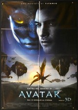 AVATAR James Cameron ZOE SALDANA MANIFESTO ORIGINALE 2F POSTER AFFICHE SCI-FI