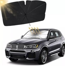 PARASOLE PER AUTO PARABREZZA ANTERIORE PIEGHEVOLE 125X75 CM OMBRELLO PORTATILE