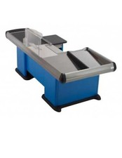 Banco cassa per negozio colore Blu alimentati casalinghi detersivi giocattoli