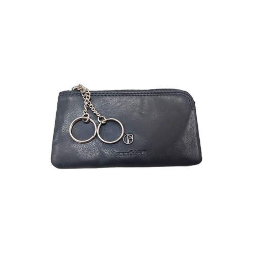 Portachiavi pelle con zip - pelle,