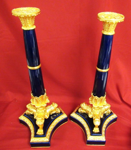 Coppia antichi candelabri - coppia,