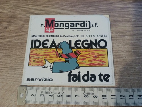 Adesivo vintage mongardi - vintage,