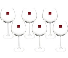 CALICI DA VINO ROSSO VETRO