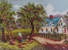 Arazzo tela villaggio - arazzo,