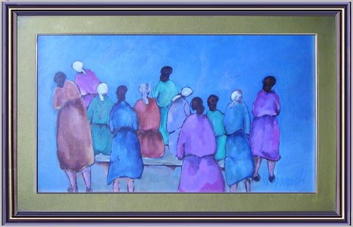 Arte bresciana figure olio - arte,