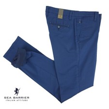 Pantaloni Uomo Eleganti Classici Estivi Leggeri SEA BARRIE Vita Alta Regular Fit