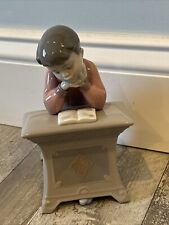 VINTAGE 1987 NAO BY LLANDRO "MY FIRST CLASS" FIGURINE BOY AT DESK 1403 RARE