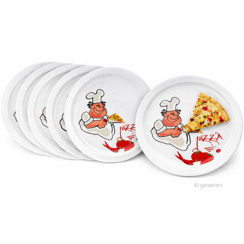 Set piatti pizza alberto - set,