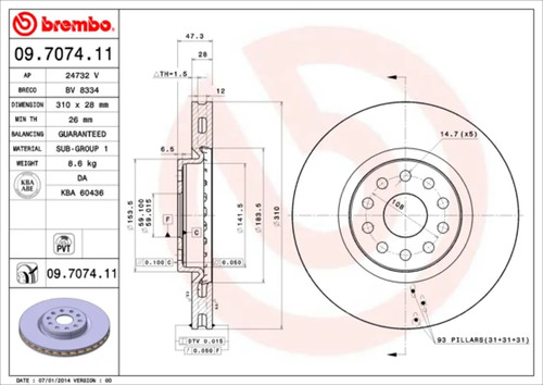 Set freni disco brembo - freni,