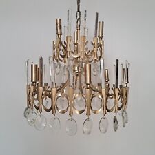 Lampadario Sciolari Ovali marcato Italian Italy chandelier 1970s vintage