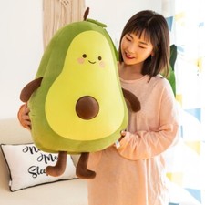 Peluche pupazzo avocado 75 cm su cuscino grande bambini e ragazze amico che dorme